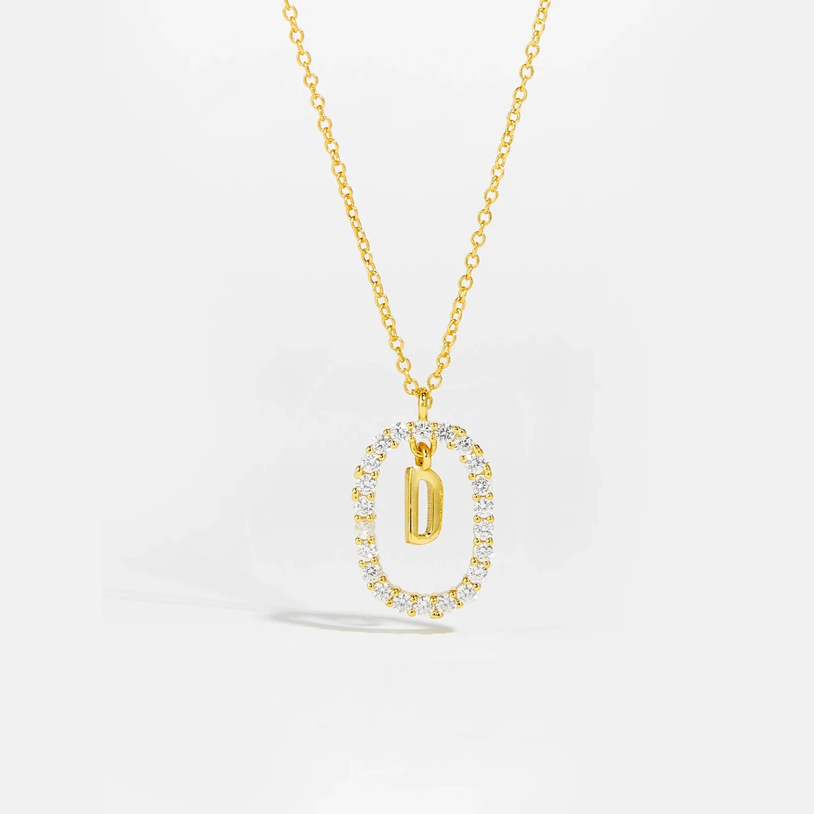 Moissanite Letter Necklace - 925 Sterling Silver - Image 13