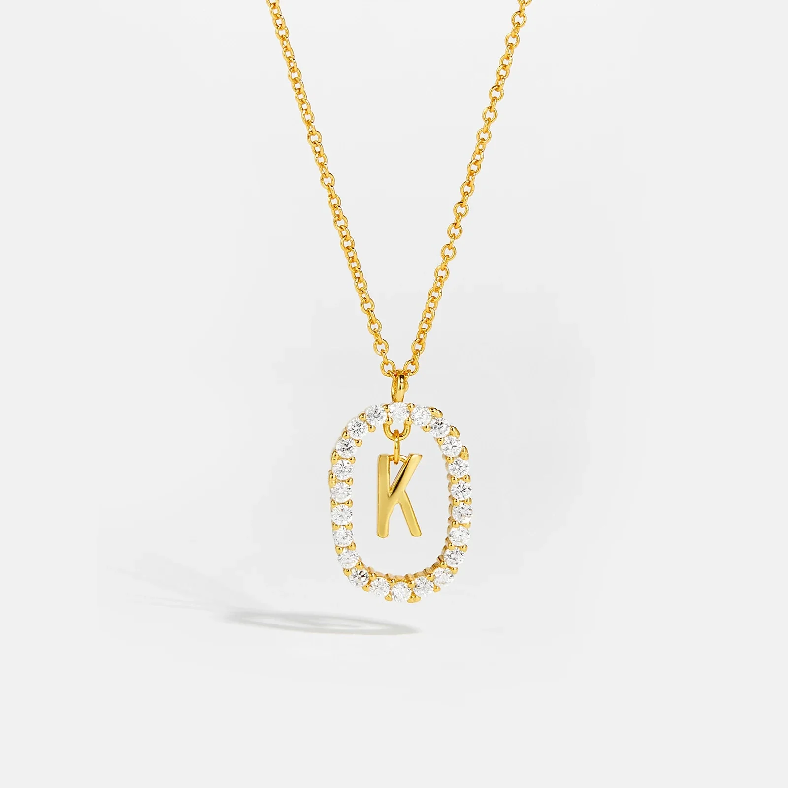 Moissanite Letter Necklace - 925 Sterling Silver - Image 14