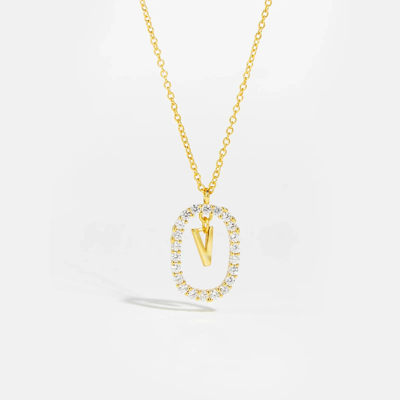 Moissanite Letter Necklace - 925 Sterling Silver - Image 15