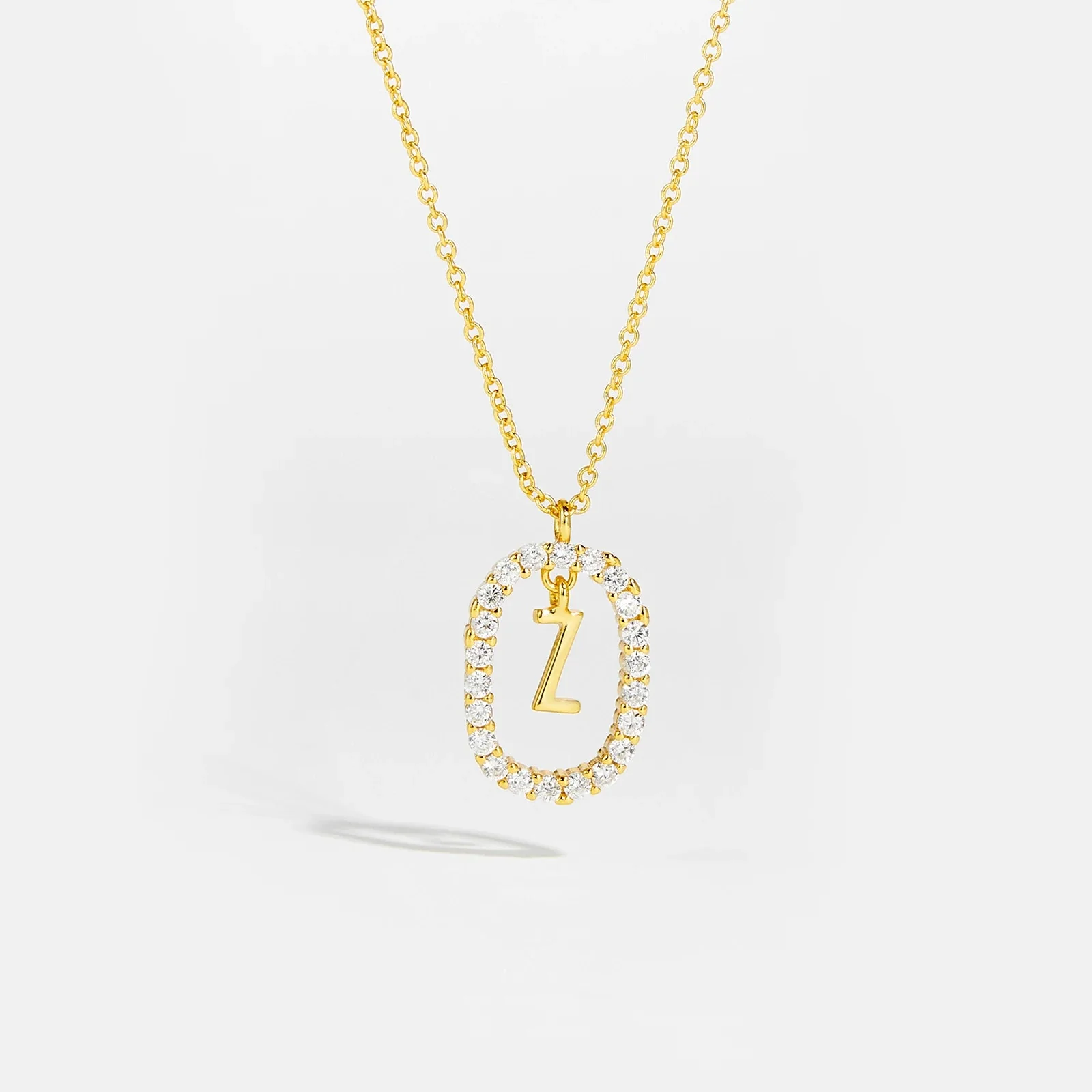 Moissanite Letter Necklace - 925 Sterling Silver - Image 16