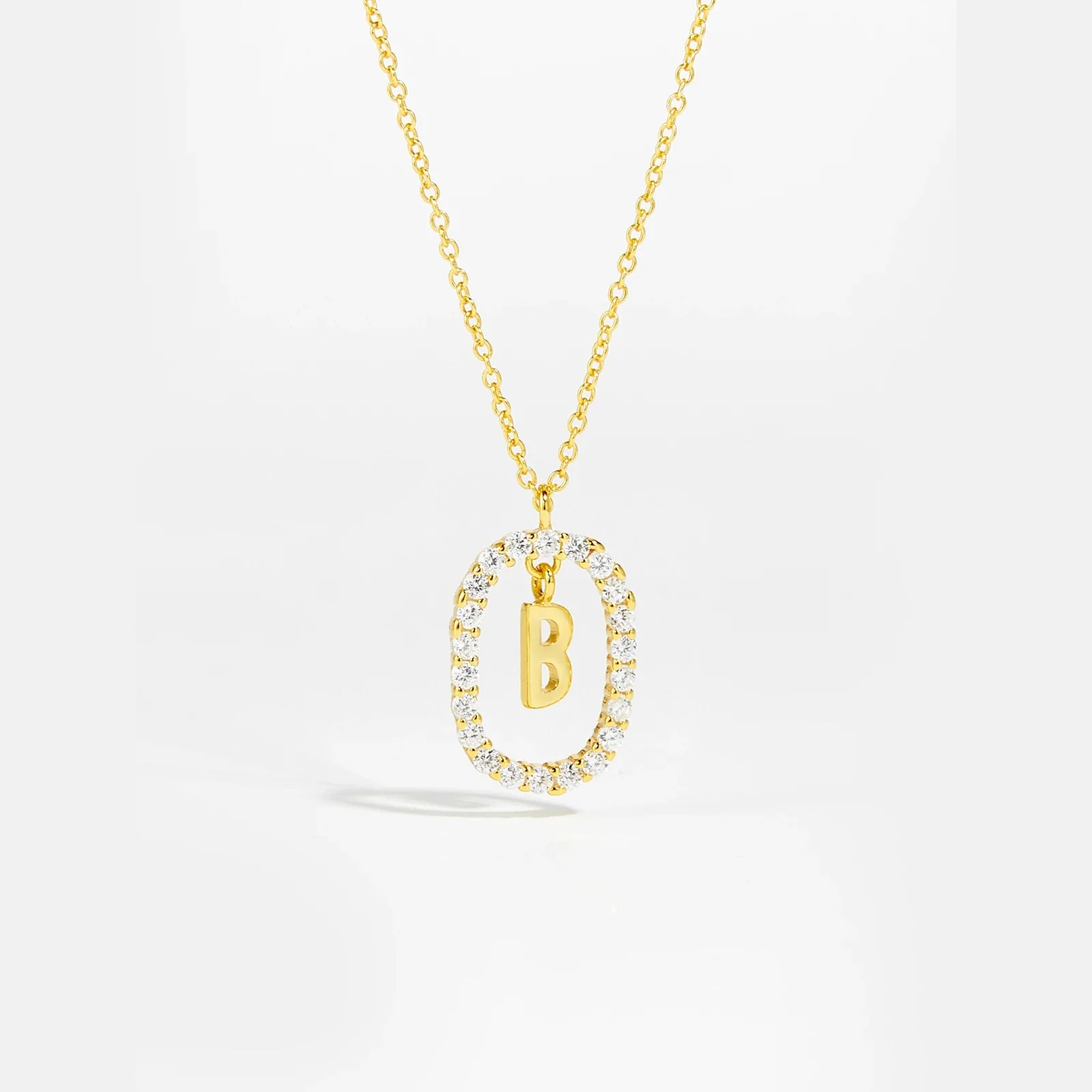 Moissanite Letter Necklace - 925 Sterling Silver - Image 17