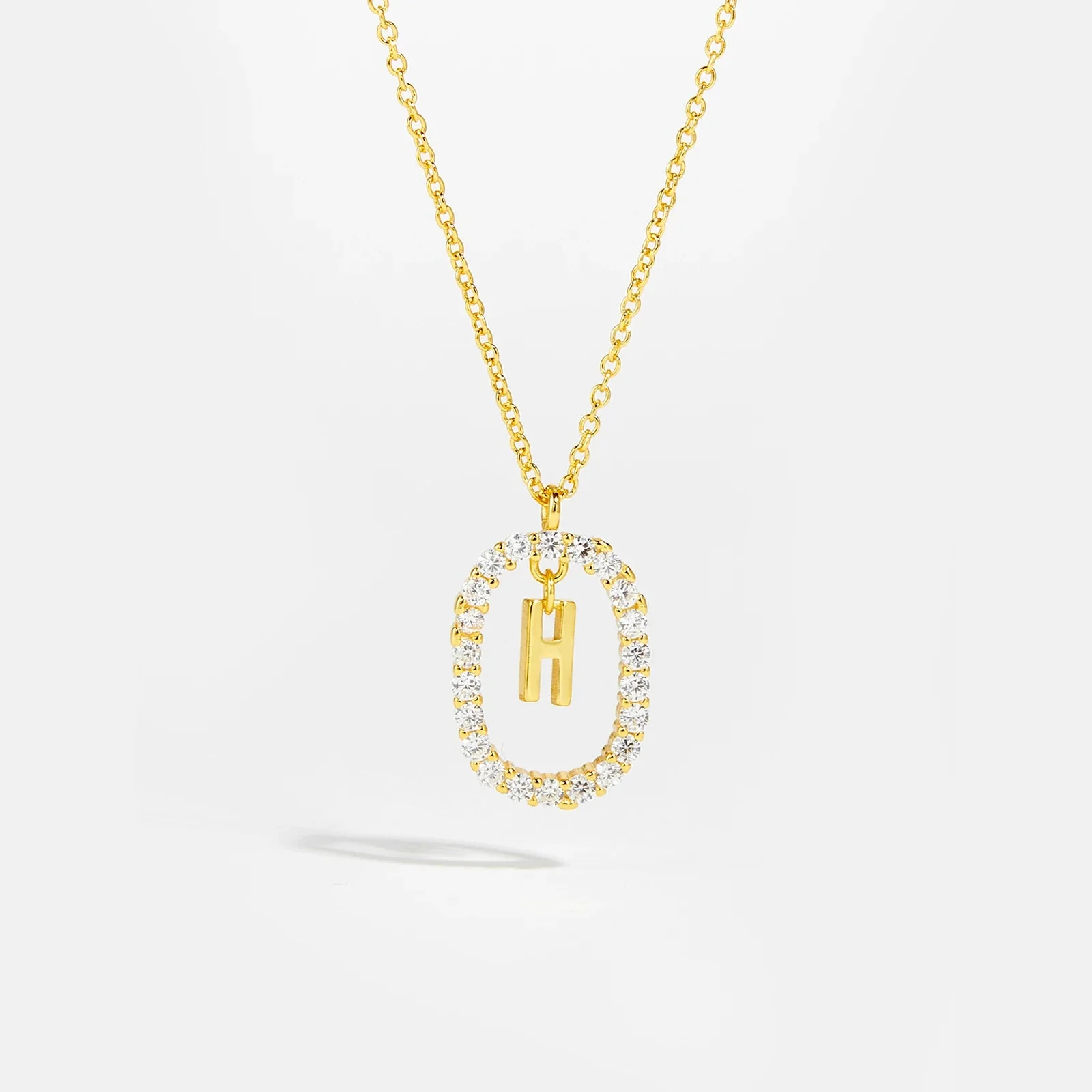 Moissanite Letter Necklace - 925 Sterling Silver - Image 19