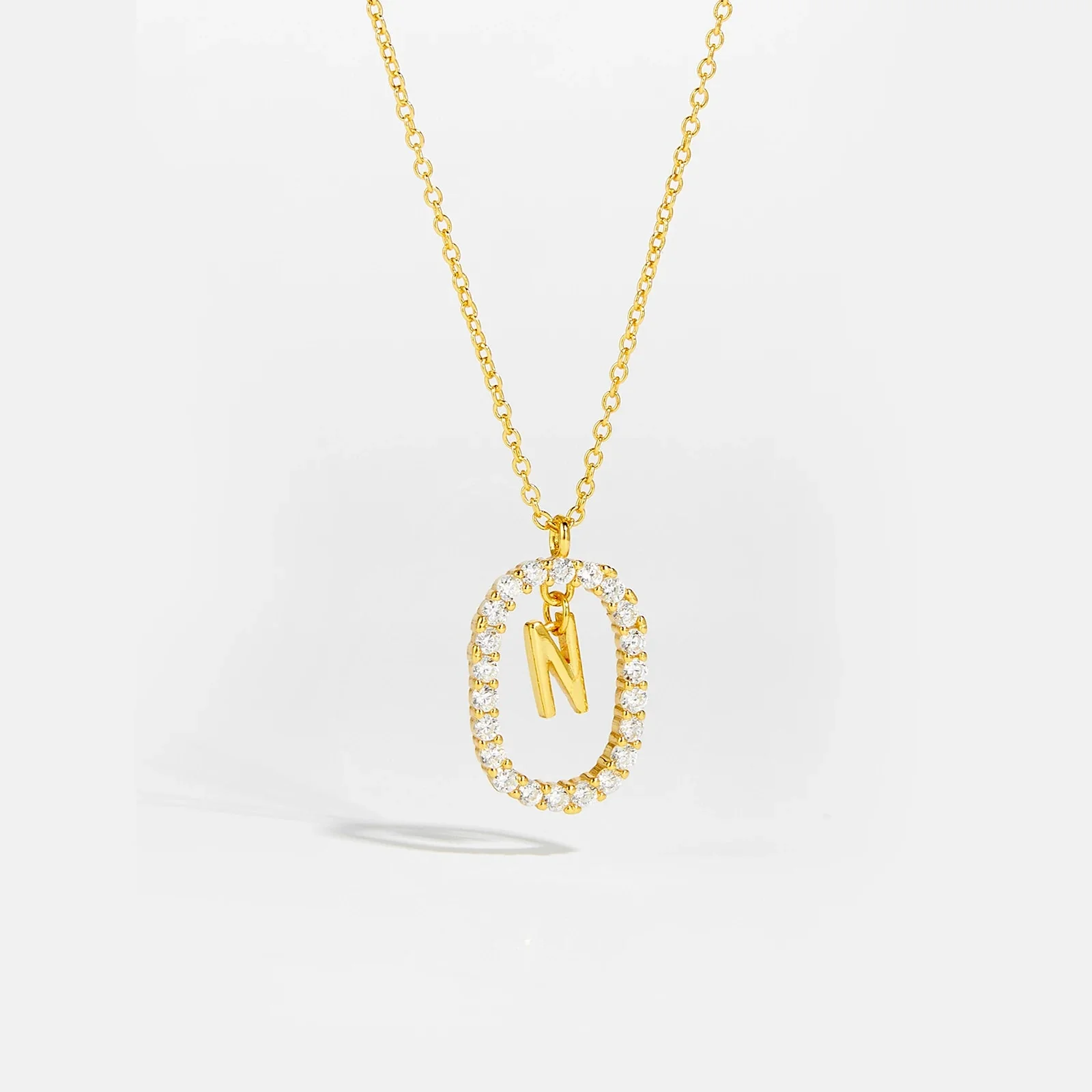 Moissanite Letter Necklace - 925 Sterling Silver - Image 23