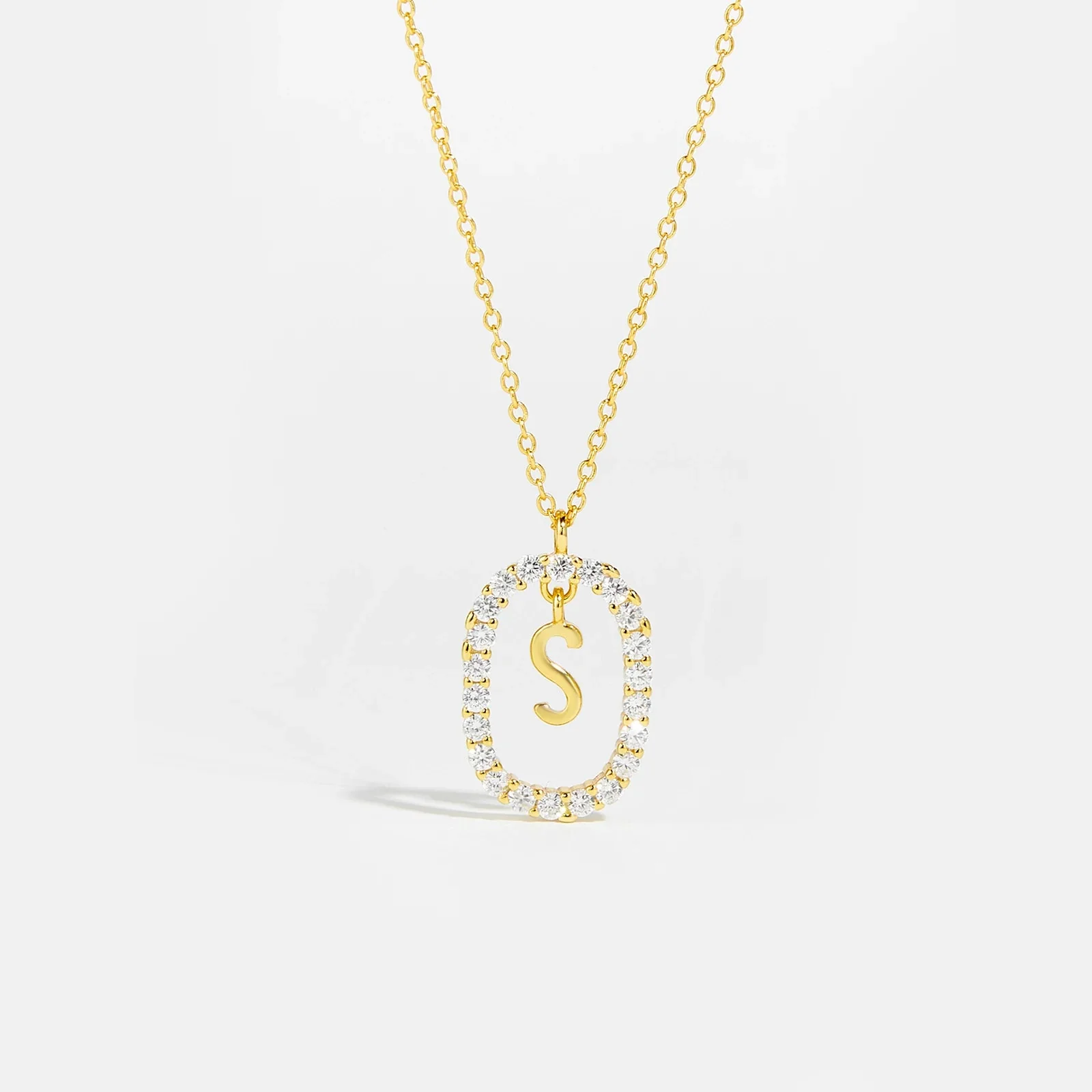 Moissanite Letter Necklace - 925 Sterling Silver - Image 25