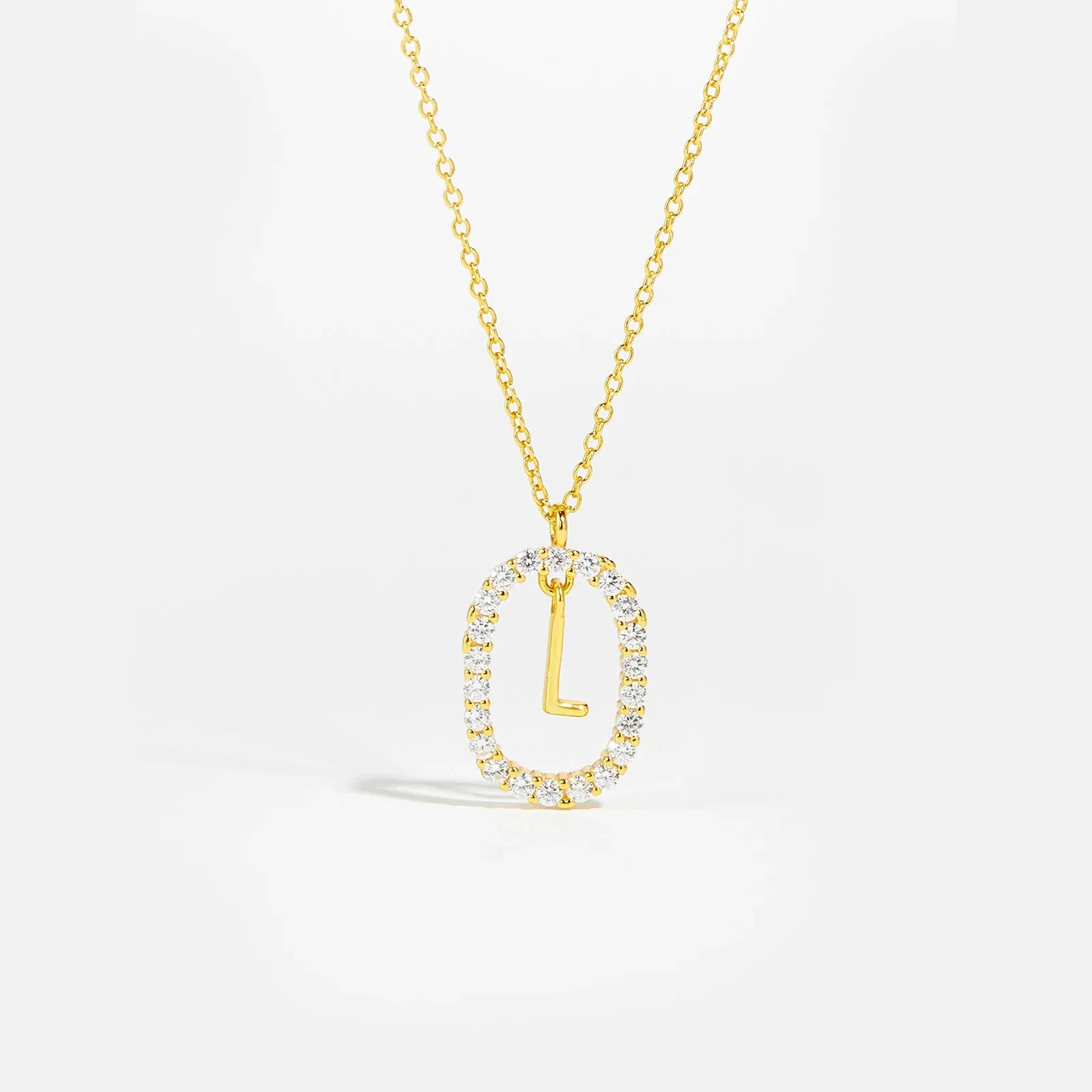 Moissanite Letter Necklace - 925 Sterling Silver - Image 5