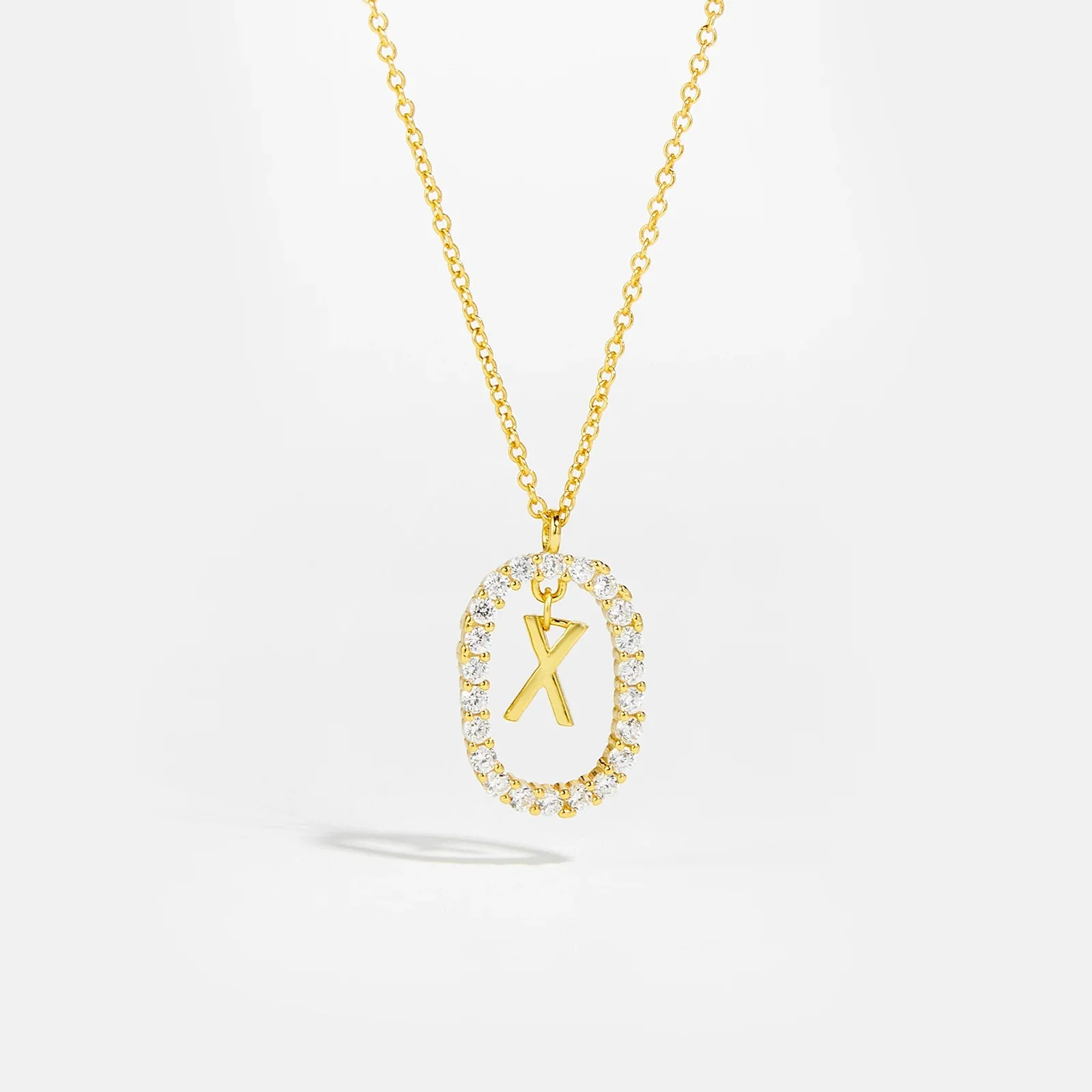 Moissanite Letter Necklace - 925 Sterling Silver - Image 6