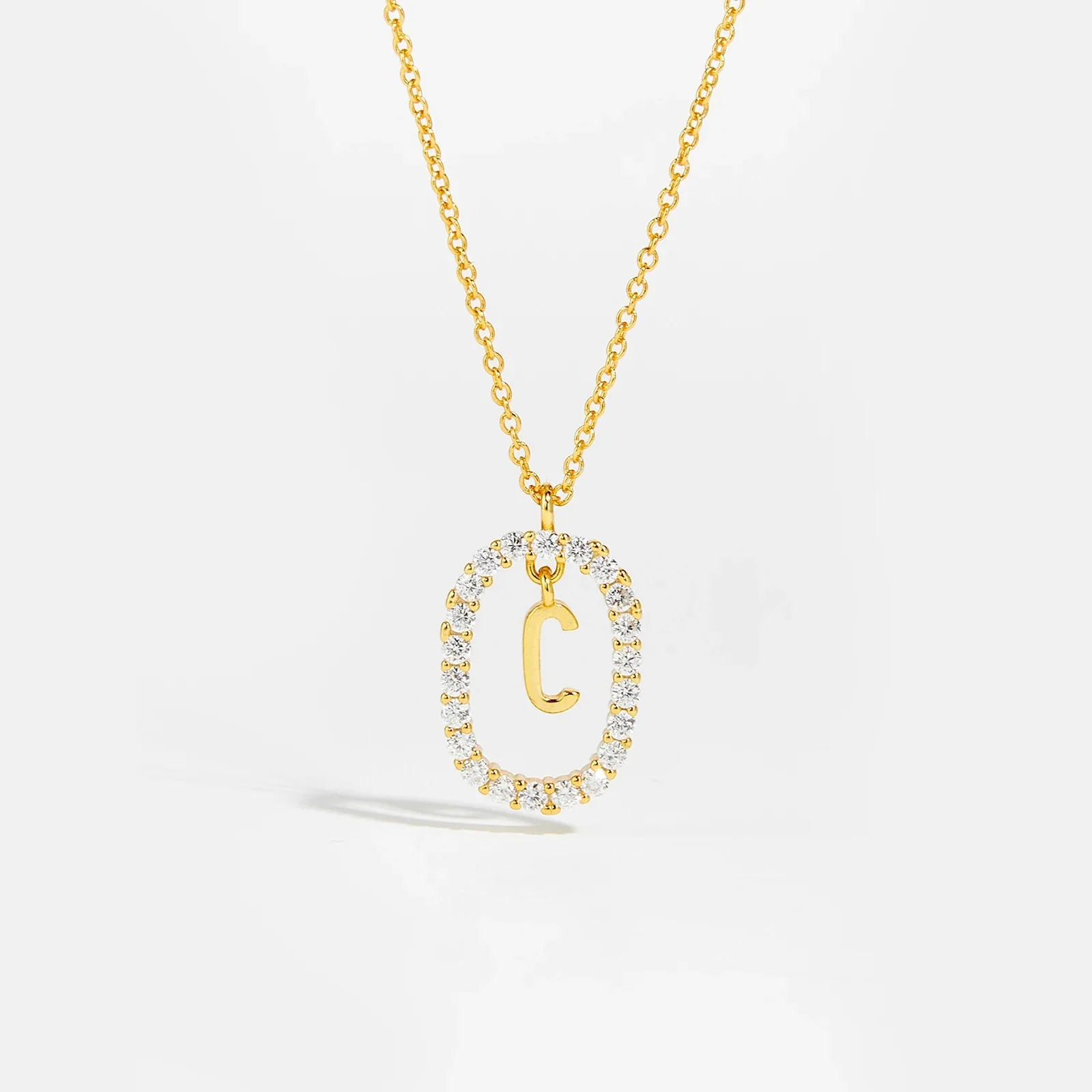Moissanite Letter Necklace - 925 Sterling Silver - Image 7
