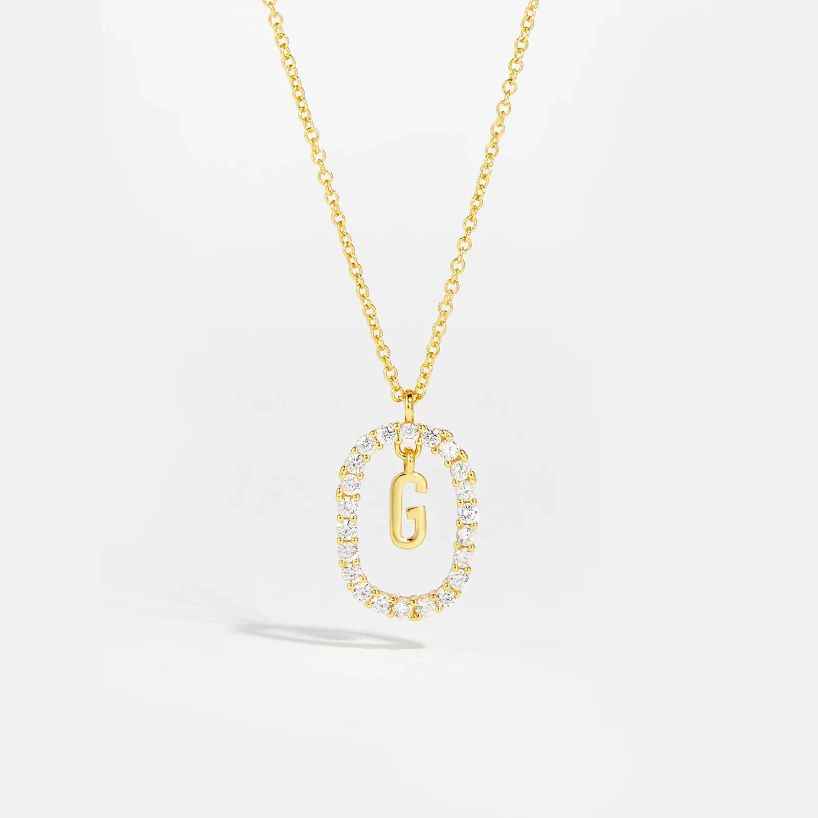 Moissanite Letter Necklace - 925 Sterling Silver - Image 9