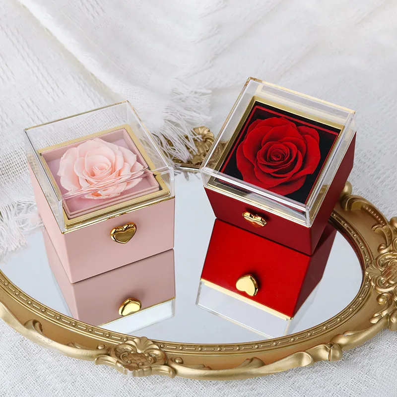 Eternal Rose Gift Box with Engraved Necklace - Image 4