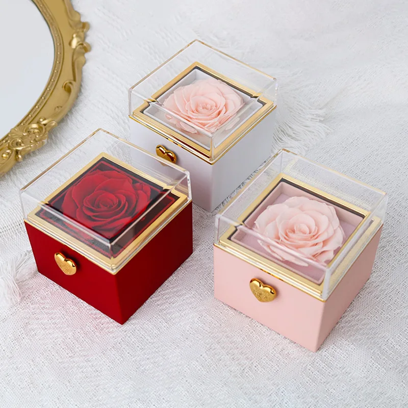 Eternal Rose Gift Box with Engraved Necklace - Image 5