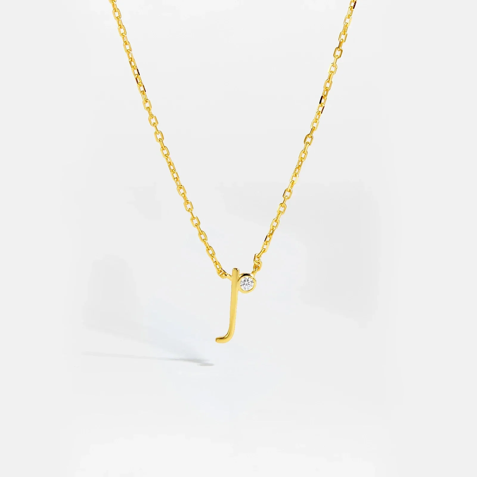 Golden Initial Charm Necklace - Image 16