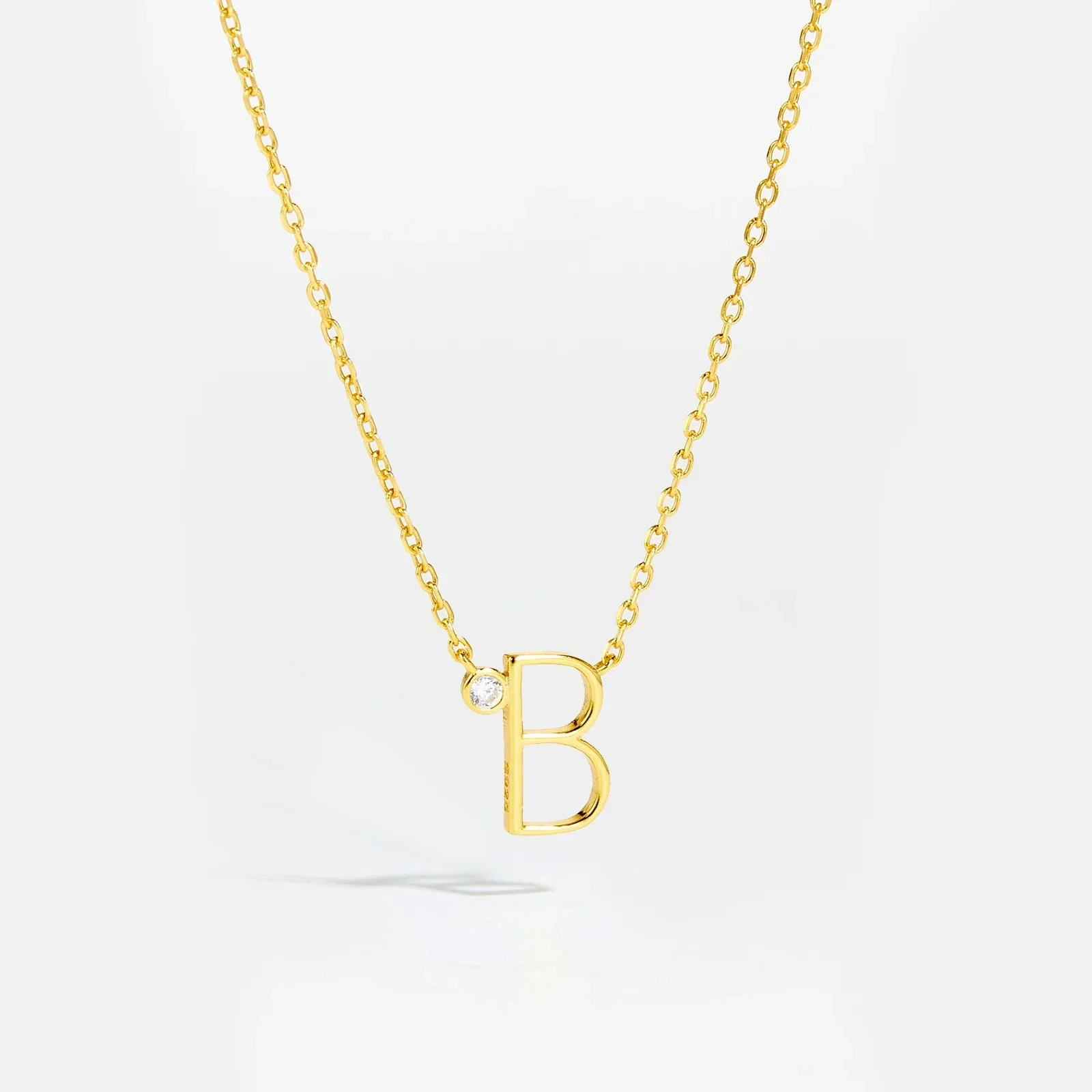 Golden Initial Charm Necklace - Image 18