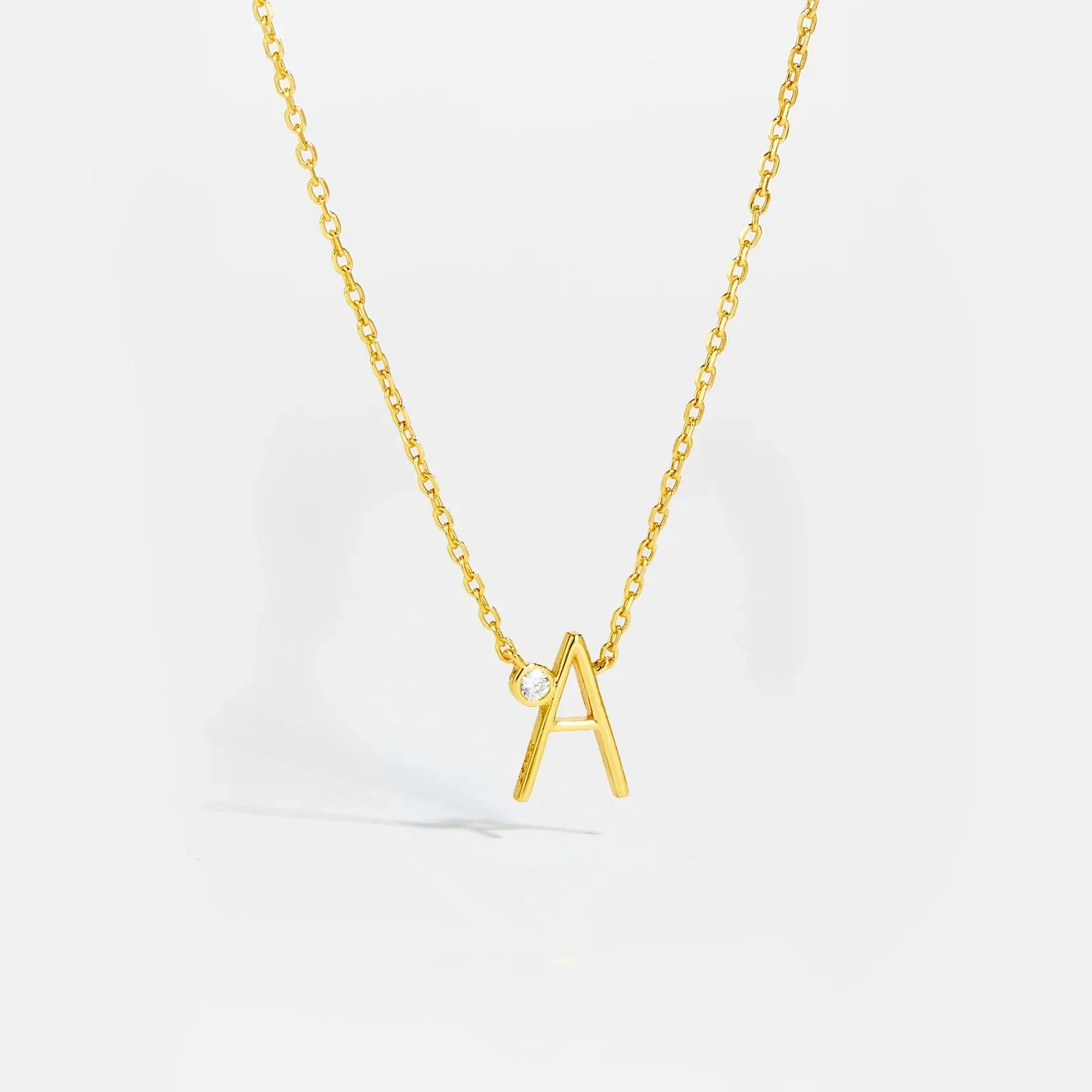 Golden Initial Charm Necklace - Image 20