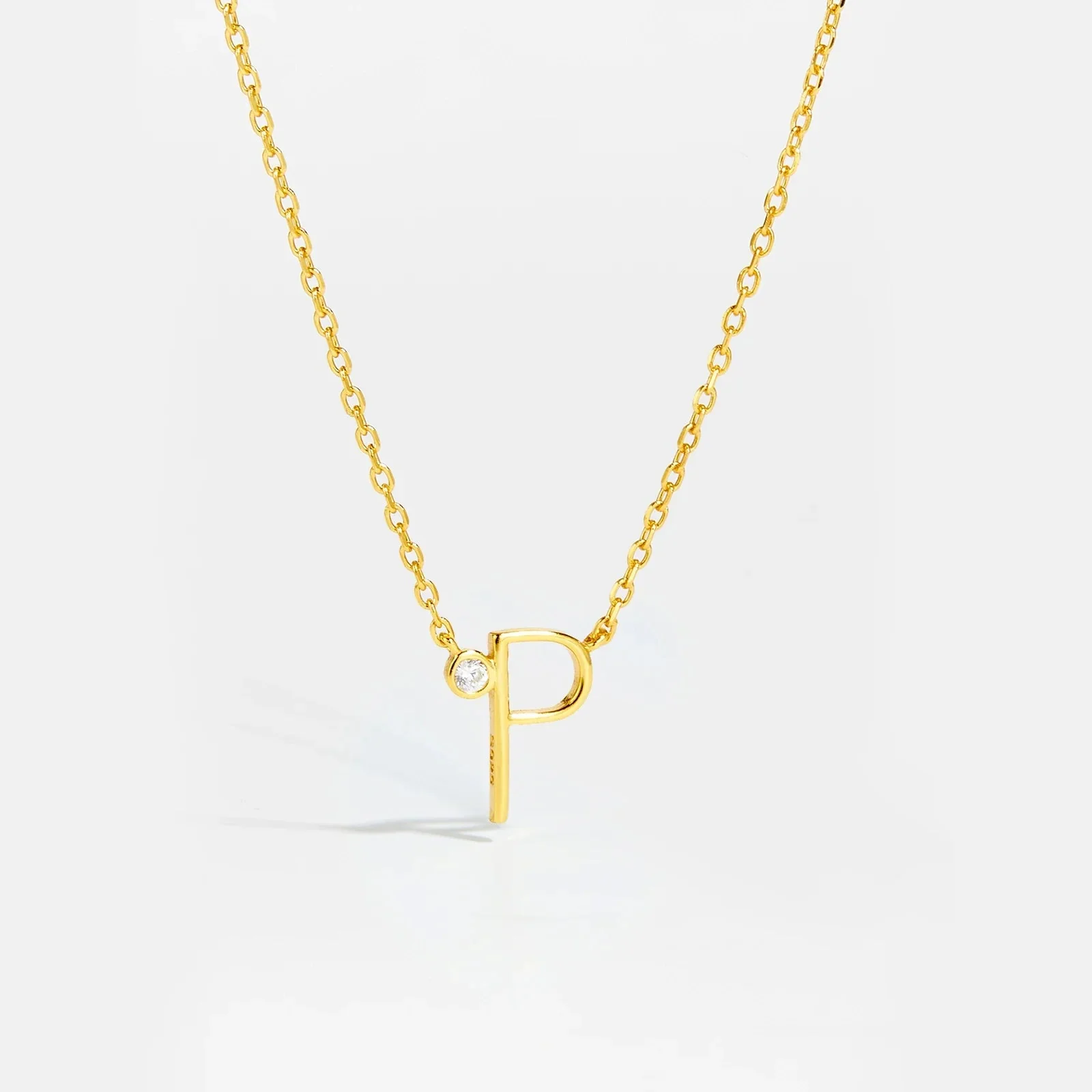 Golden Initial Charm Necklace - Image 30