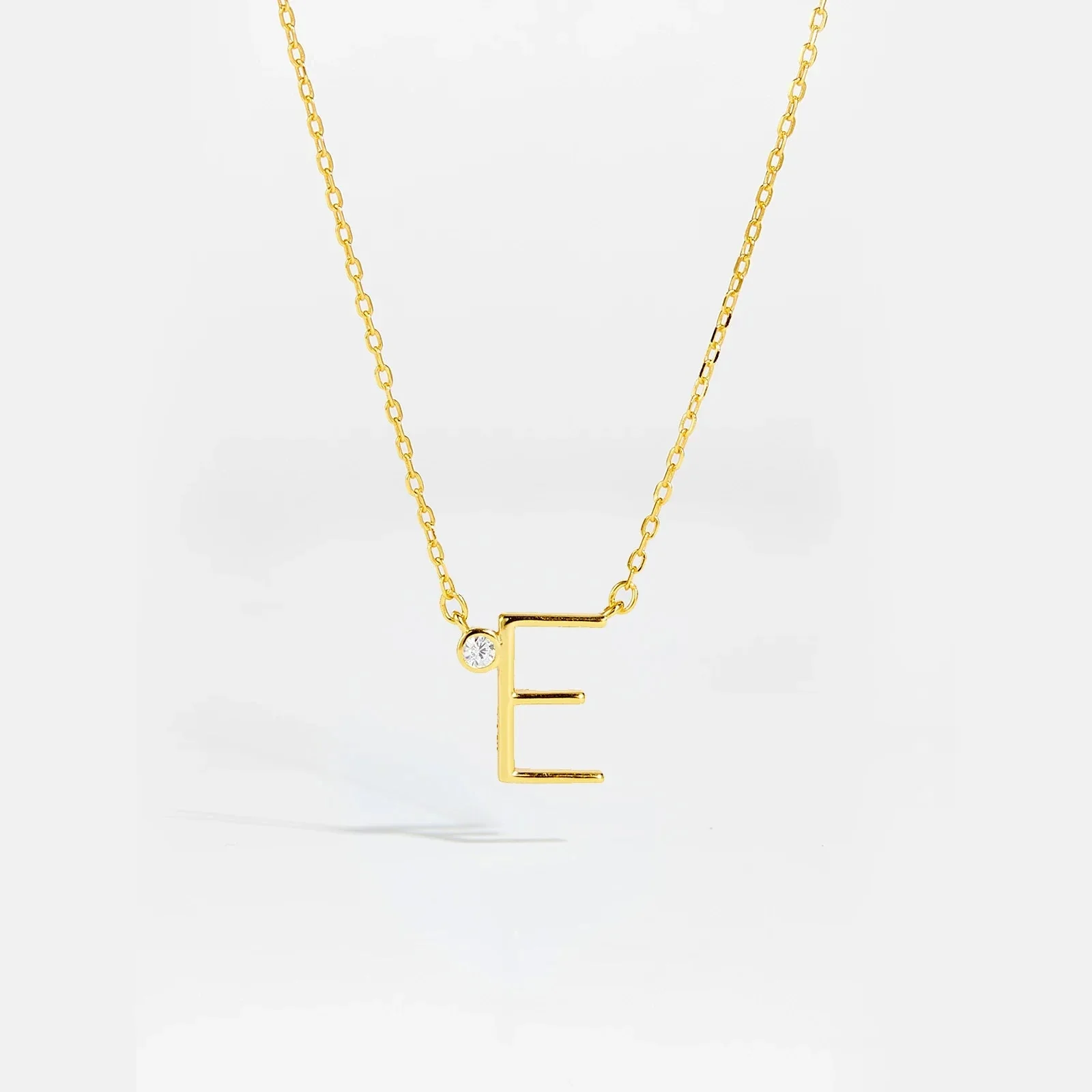 Golden Initial Charm Necklace - Image 8