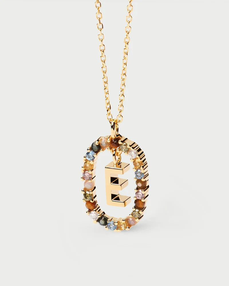 Moissanite Color Letter Necklace -  925 Sterling Silver - Image 10