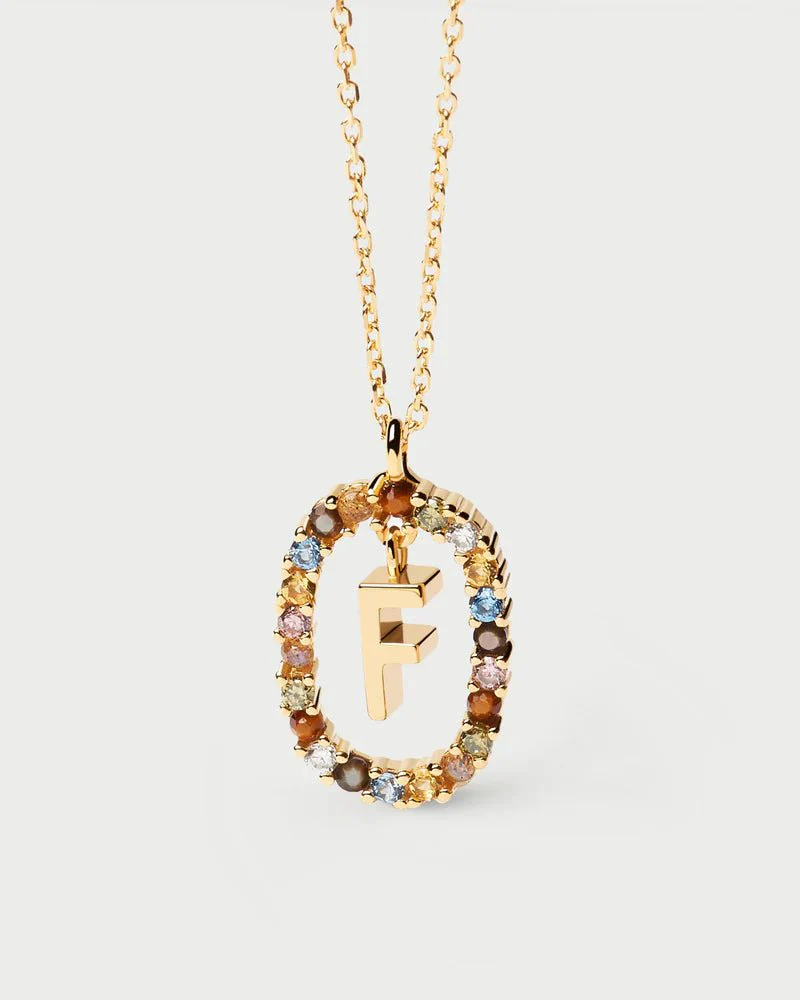 Moissanite Color Letter Necklace -  925 Sterling Silver - Image 11