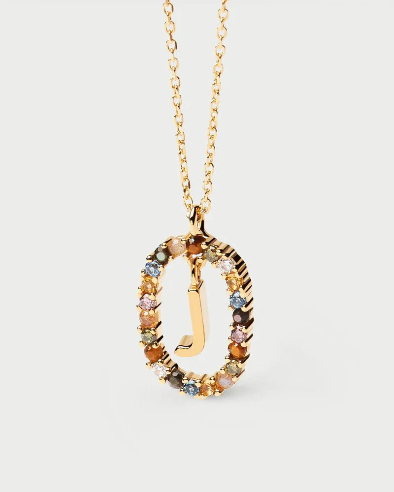 Moissanite Color Letter Necklace -  925 Sterling Silver - Image 15
