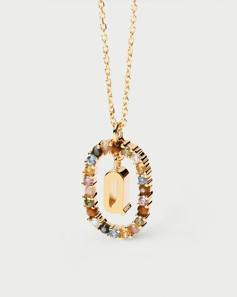 Moissanite Color Letter Necklace -  925 Sterling Silver - Image 22