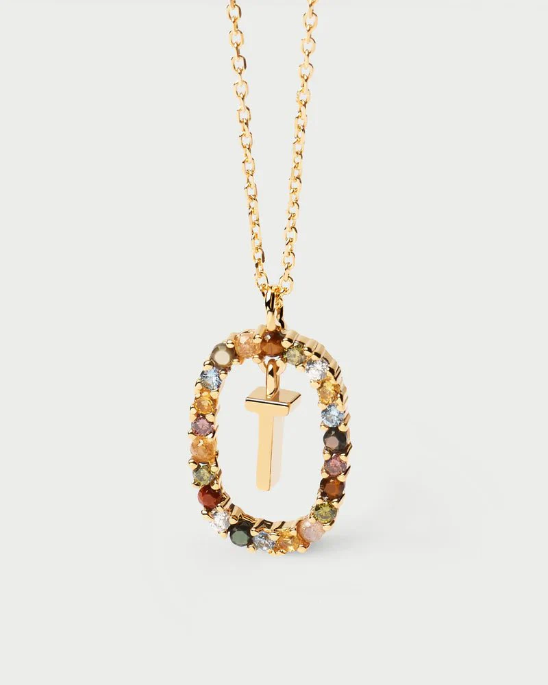Moissanite Color Letter Necklace -  925 Sterling Silver - Image 25