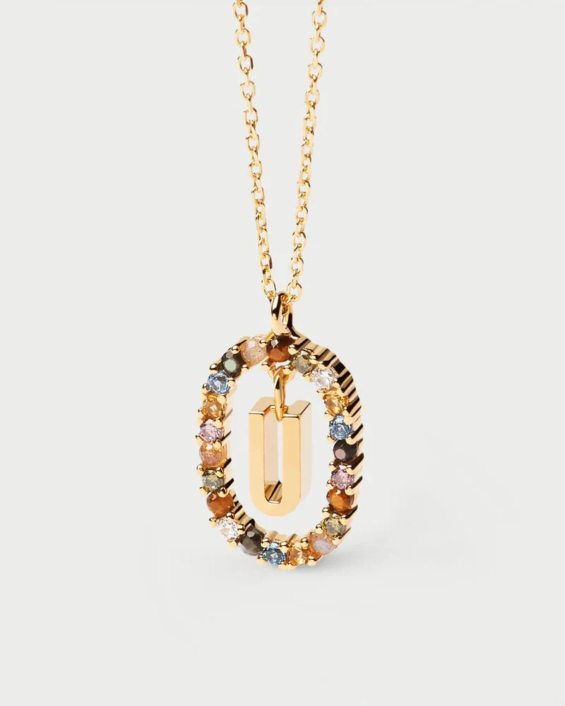Moissanite Color Letter Necklace -  925 Sterling Silver - Image 26