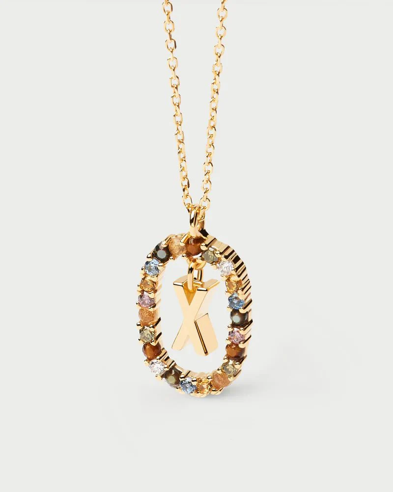 Moissanite Color Letter Necklace -  925 Sterling Silver - Image 29