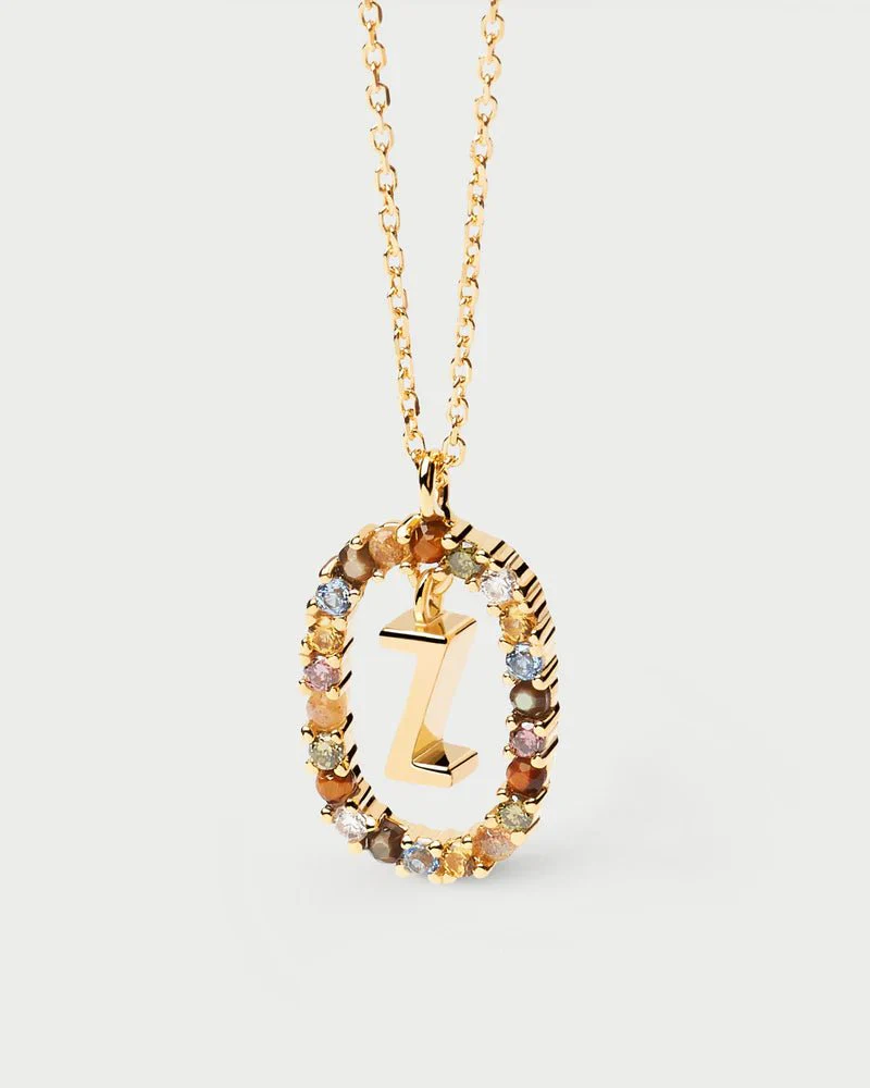 Moissanite Color Letter Necklace -  925 Sterling Silver - Image 31