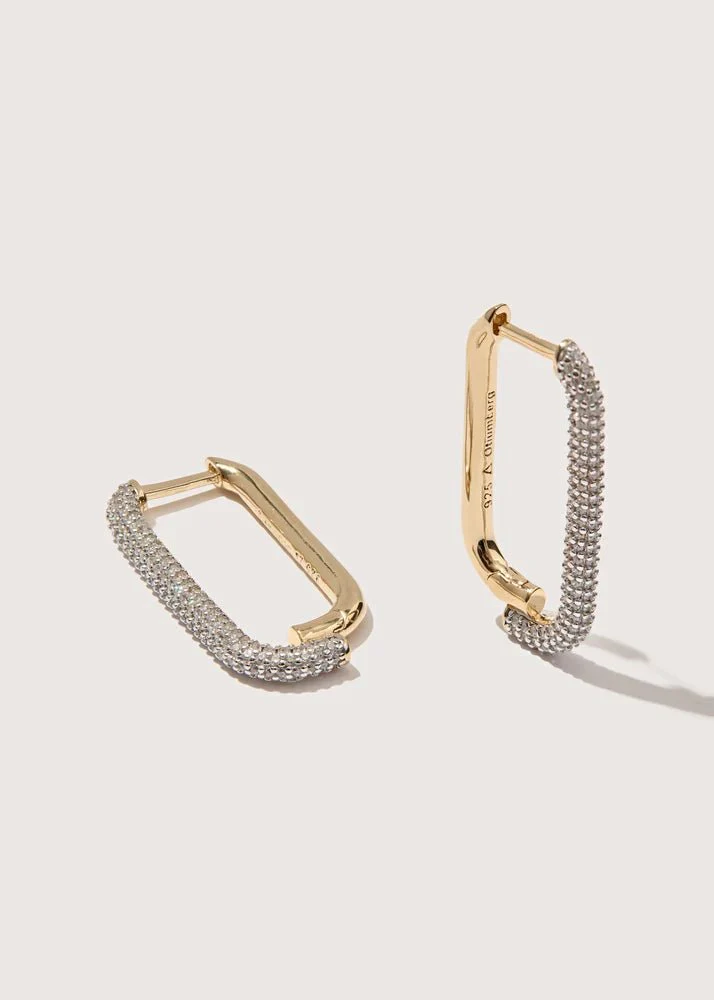 Mosaic Hoops Earrings - Image 5