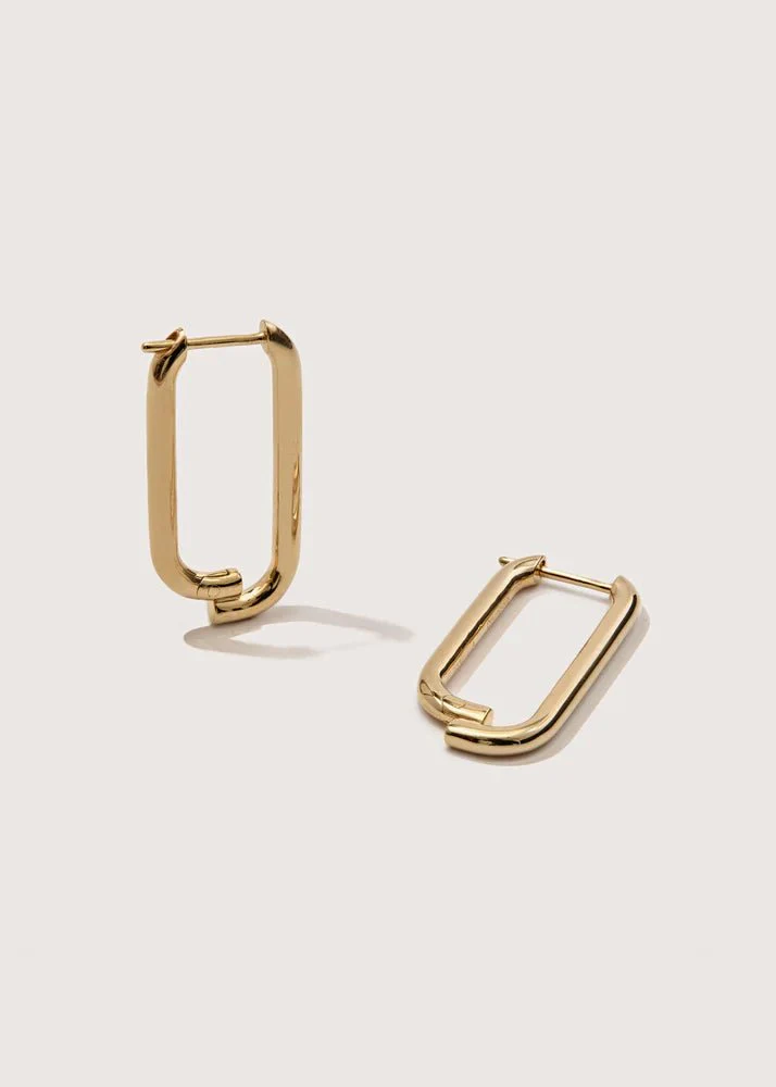 Mosaic Hoops Earrings - Image 4